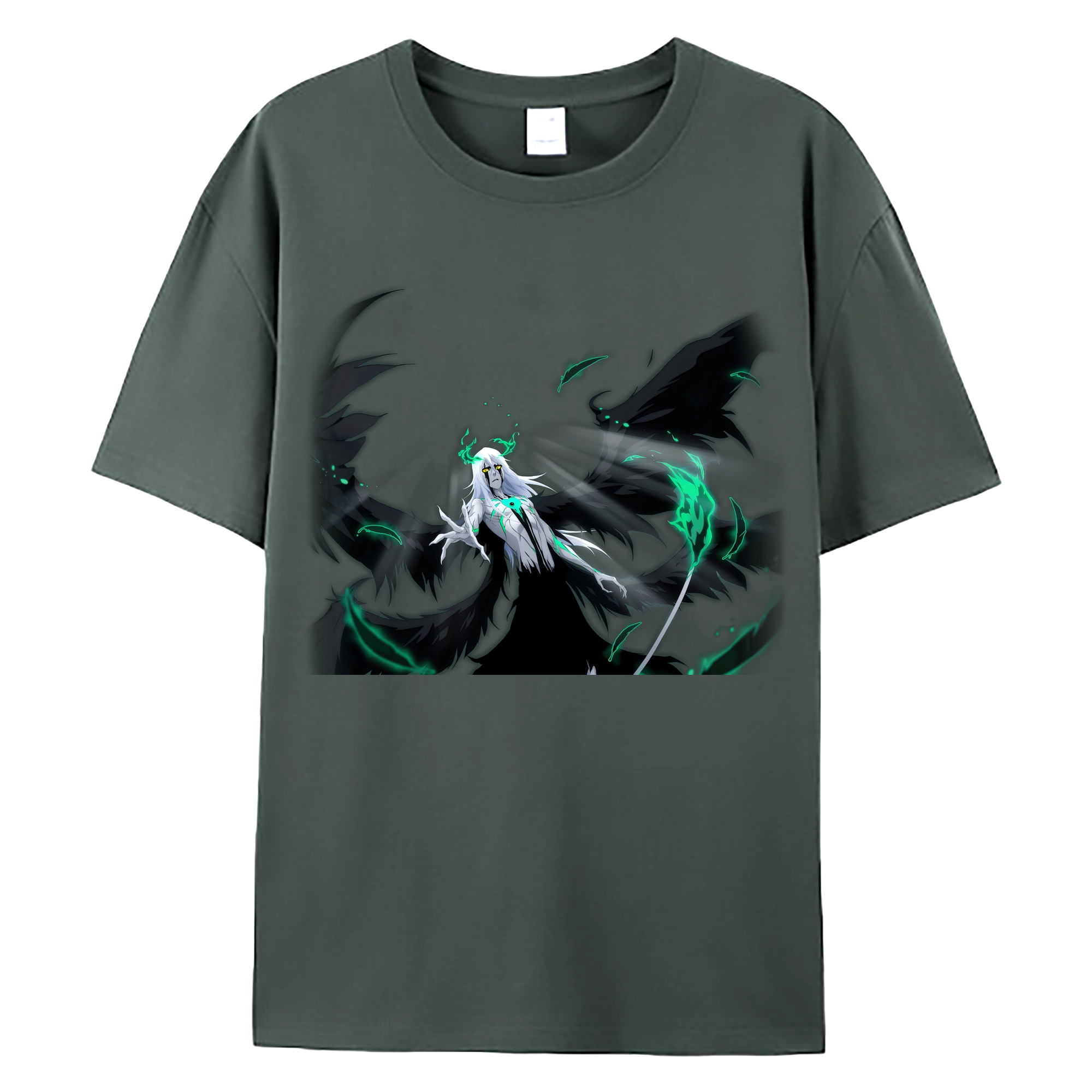 （画像用） ブリーチ ウルキオラ·シファー BLEACH Ulquiorra cifer 綿100％ メンズ半袖Tシャツ｜肌触りやわらか＆通気性